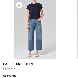 Agolde Women's Blue Ankle Jeans